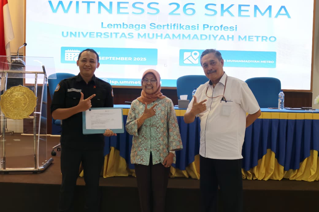 Witnes 26 Skema Baru, LSP UM Metro Perkuat Profil Lulusan dengan Sertifikat BNSP
