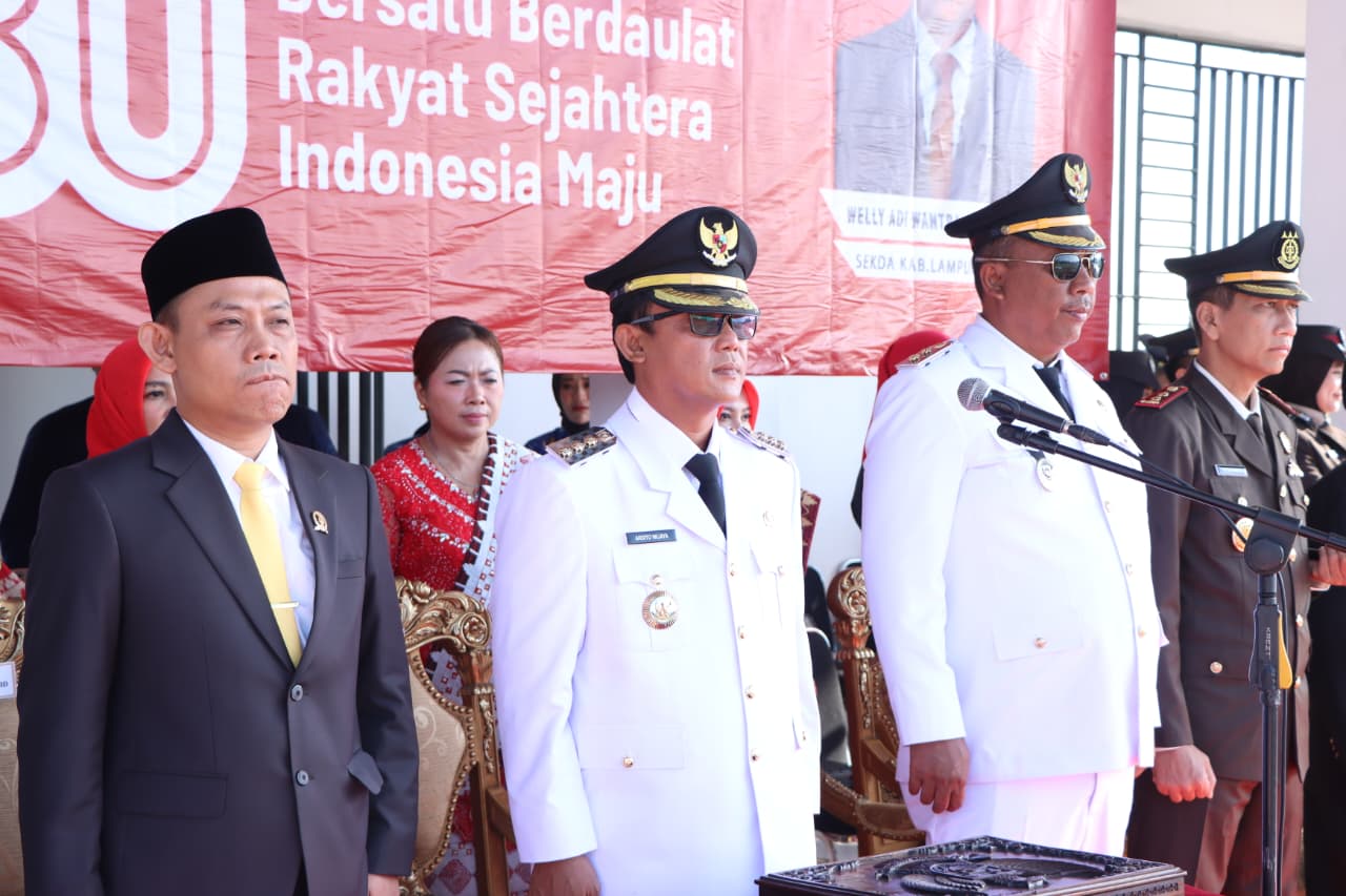 Pertama Kali, Bupati Ardito Wijaya Jadi Irup Peringatan HUT ke-80 RI
