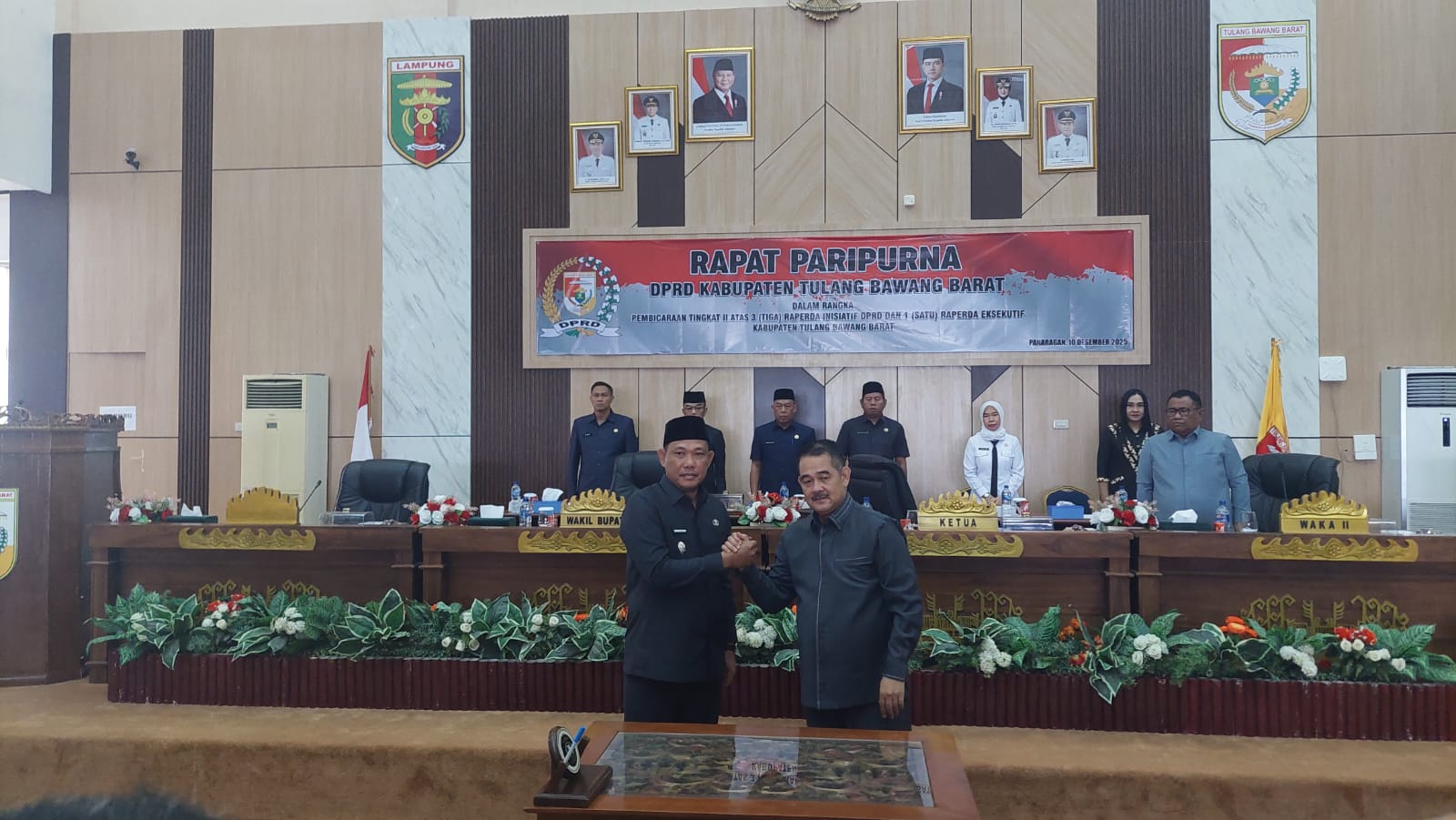 Wakil Bupati Tubaba Apresiasi Jajaran DPRD Atas 4 Raperda, Segera Dimohonkan Ke Gubernur 