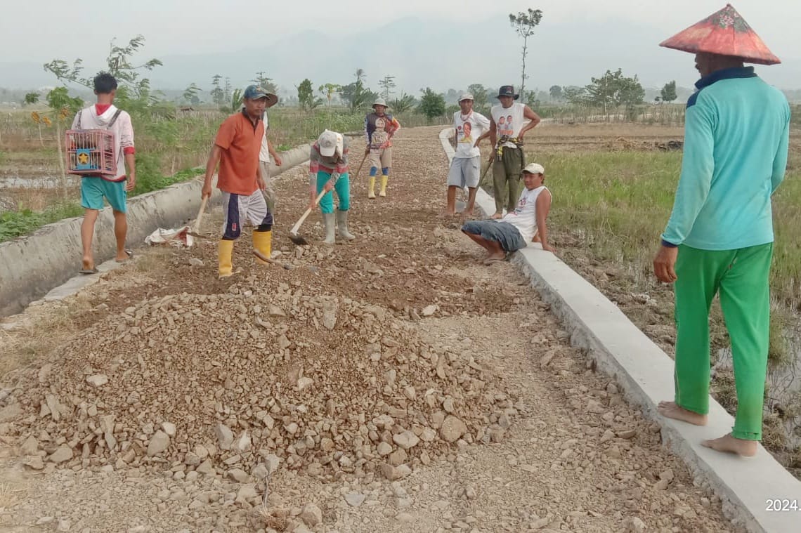 Program Dana Desa 2024, Pekon Wonosari Realisasikan Pembangunan Talud dan Penyabesan 