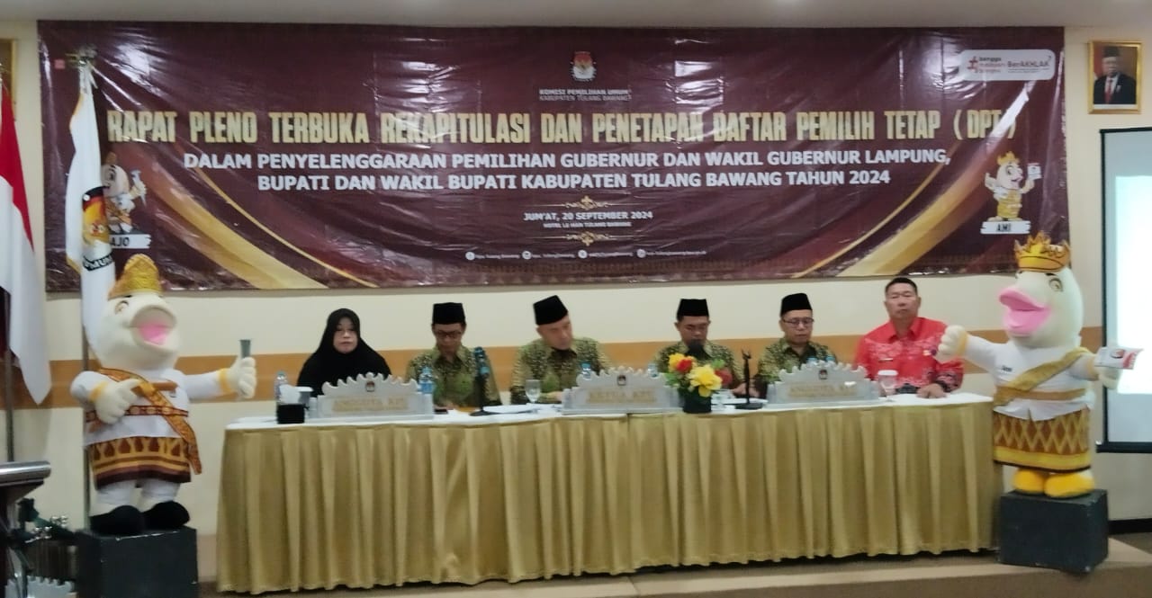 KPU Tuba Gelar Rapat Pleno Terbuka Dan Penetepan Daftar Pemilih Tetap (DPT) 