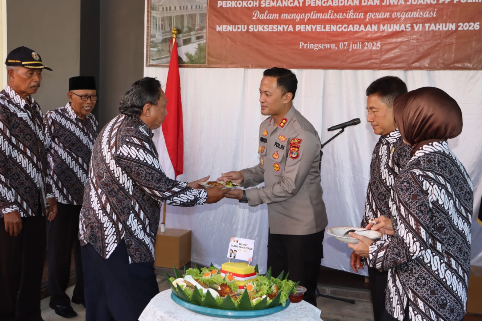 Kapolres Pringsewu Ajak Purnawirawan Berkontribusi dalam Transformasi Polri di HUT ke-26 PP Polri