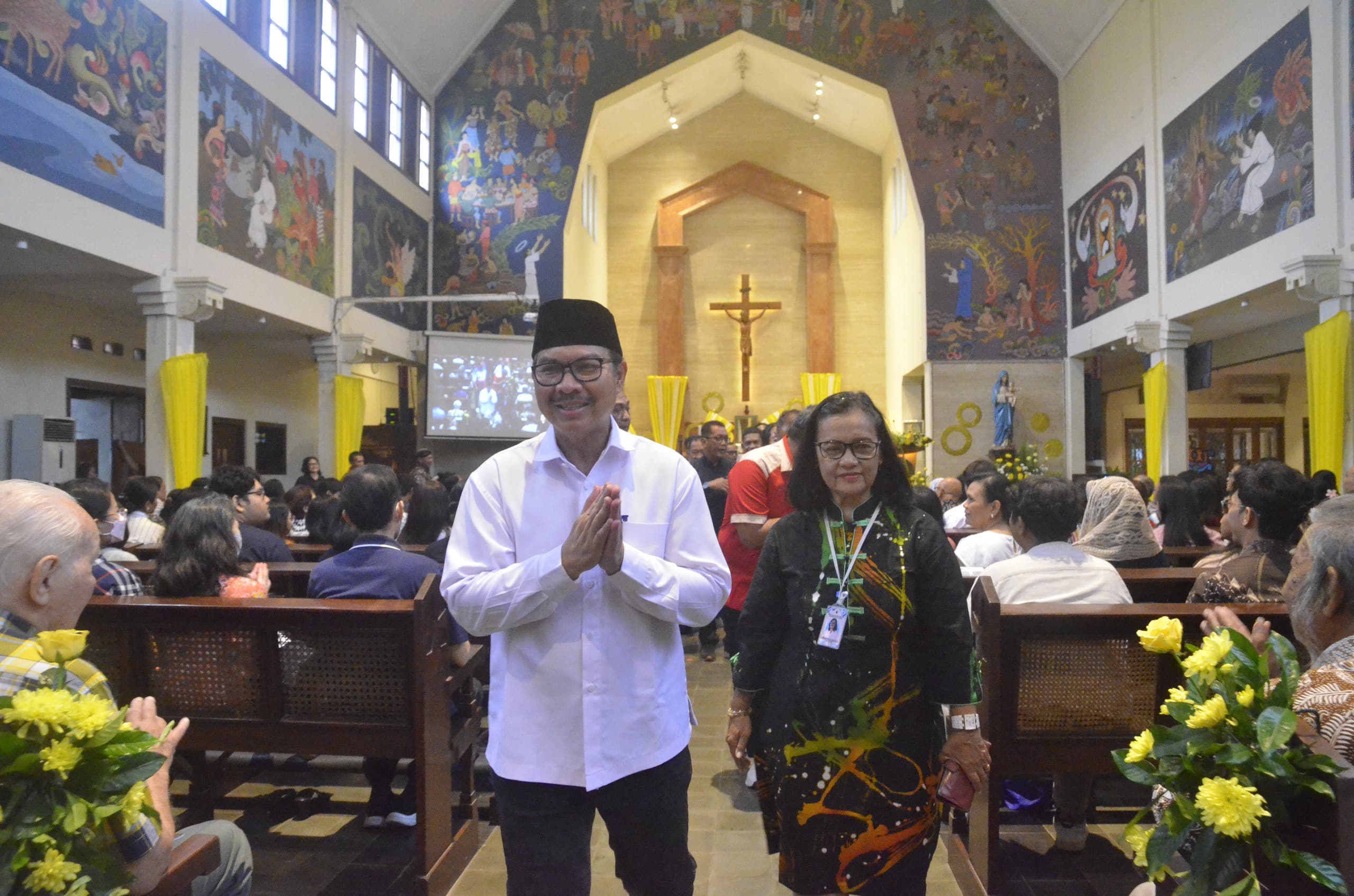 Wali Kota Yogyakarta Hadiri Perayaan Paskah di Kotabaru, Tekankan Toleransi dan Keamanan