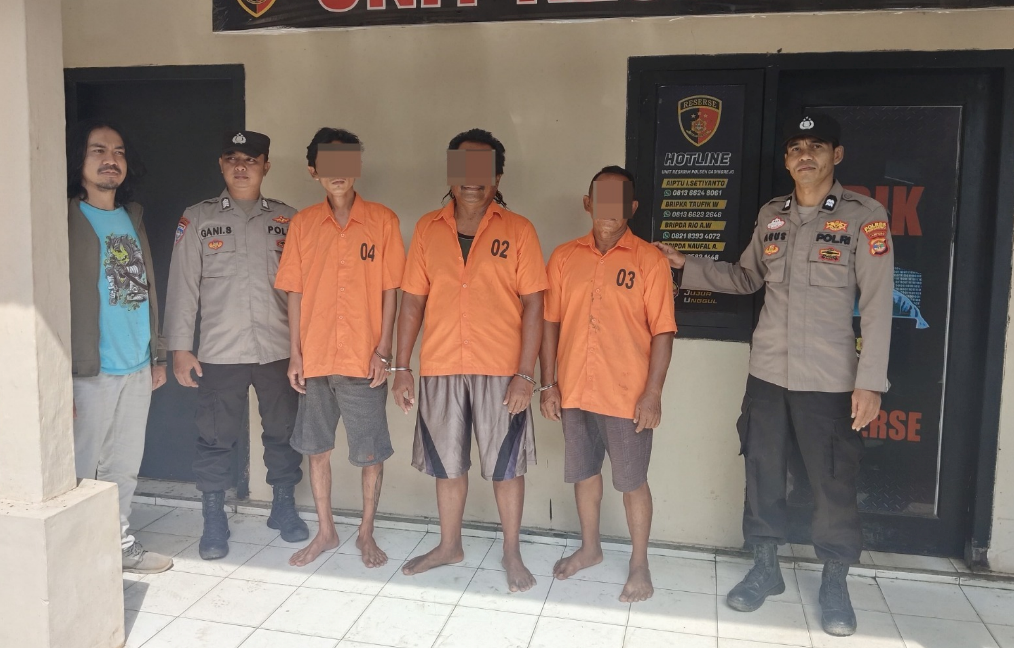 Grebek Judi di Pos Ronda, Polsek Gadingrejo Amankan 3 Pelaku