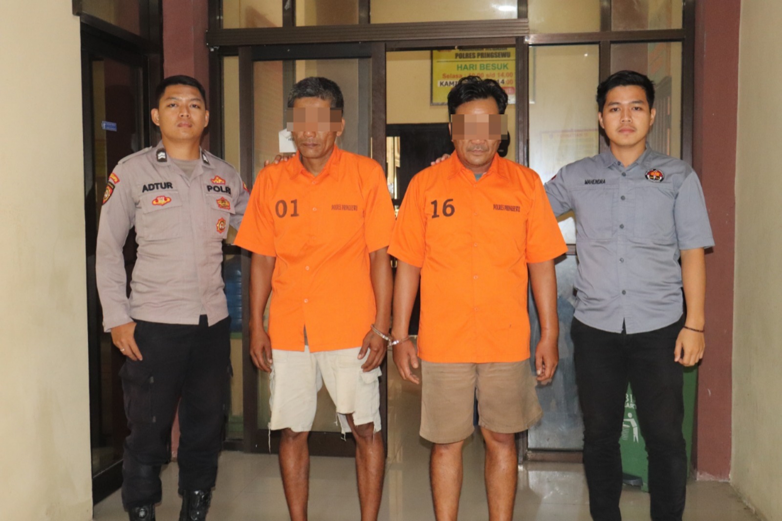 Tangkap Pengedar dan Pengguna Sabu, Polres Pringsewu Amankan Dua Orang Beserta Barang Bukti