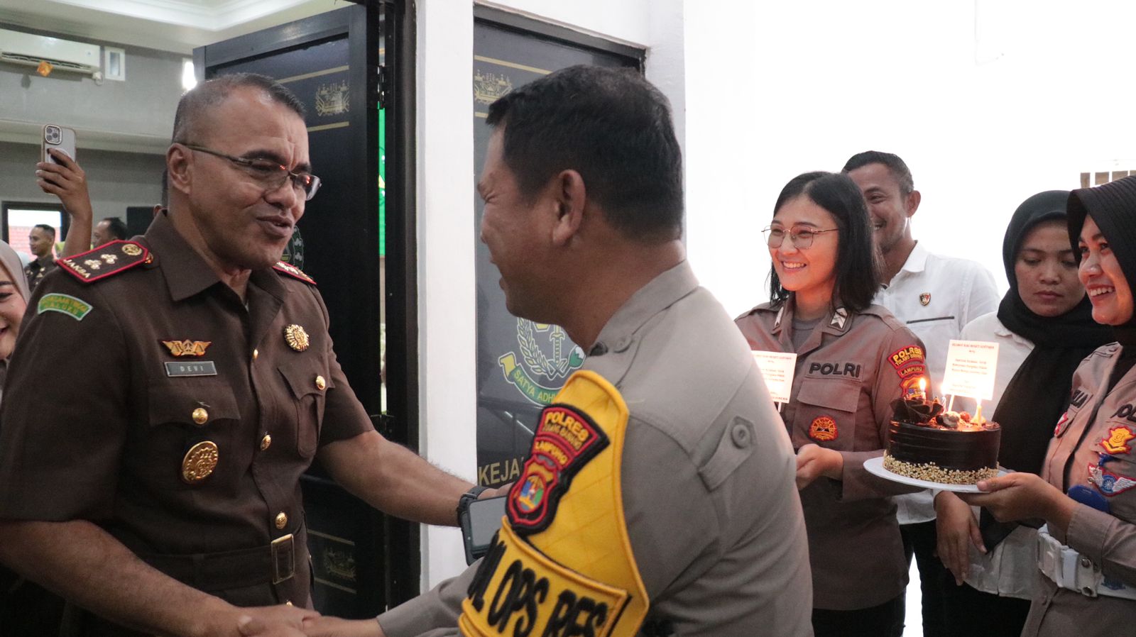 Polres Tuba Berikan Surprise di Peringatan Hari Bhakti Adhyaksa