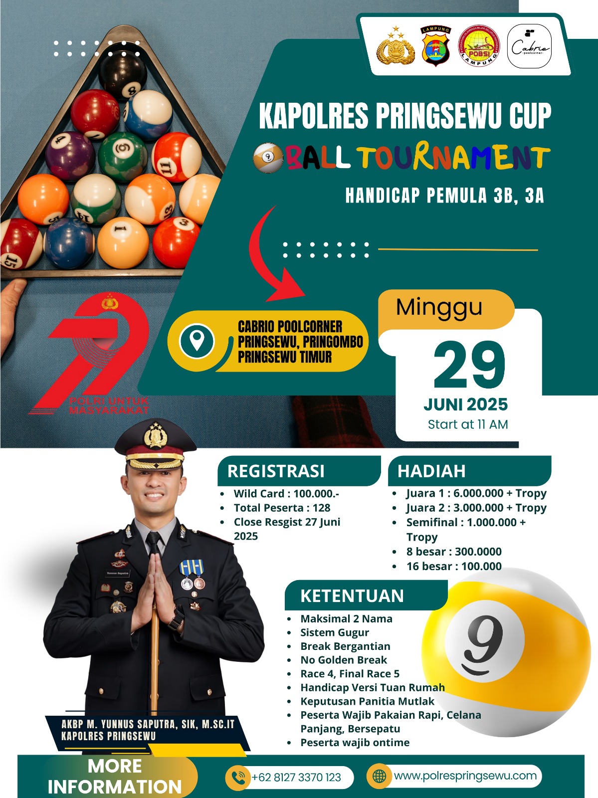 Jelang Hari Bhayangkara ke-79, Polres Pringsewu Gelar Berbagai Lomba untuk Masyarakat
