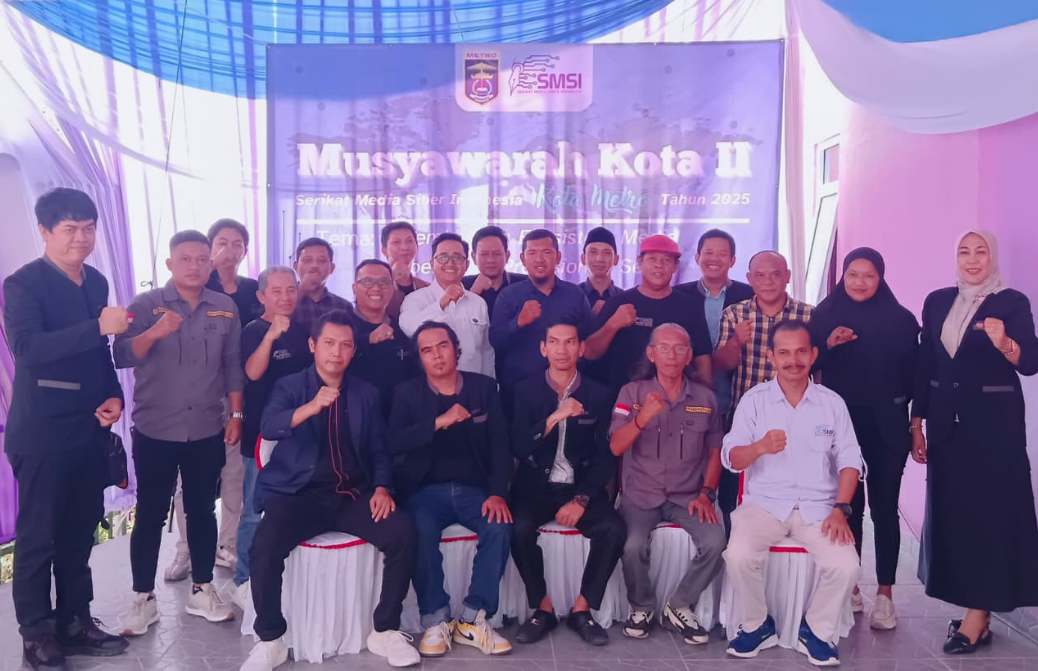 Kembali Pimpin SMSI Metro, Ali Imron Muslim Komitmen Wujudkan Gedung Sekretariat dan Tingkatkan Peran Pers