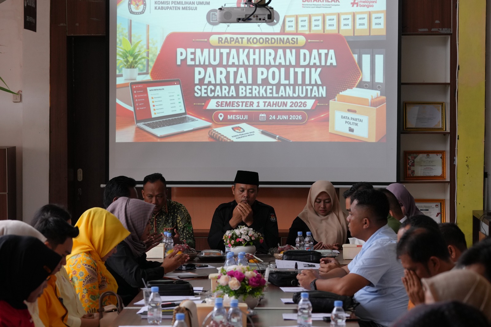 KPU Mesuji Minta Partai Politik Rutin Perbarui Data di Sipol
