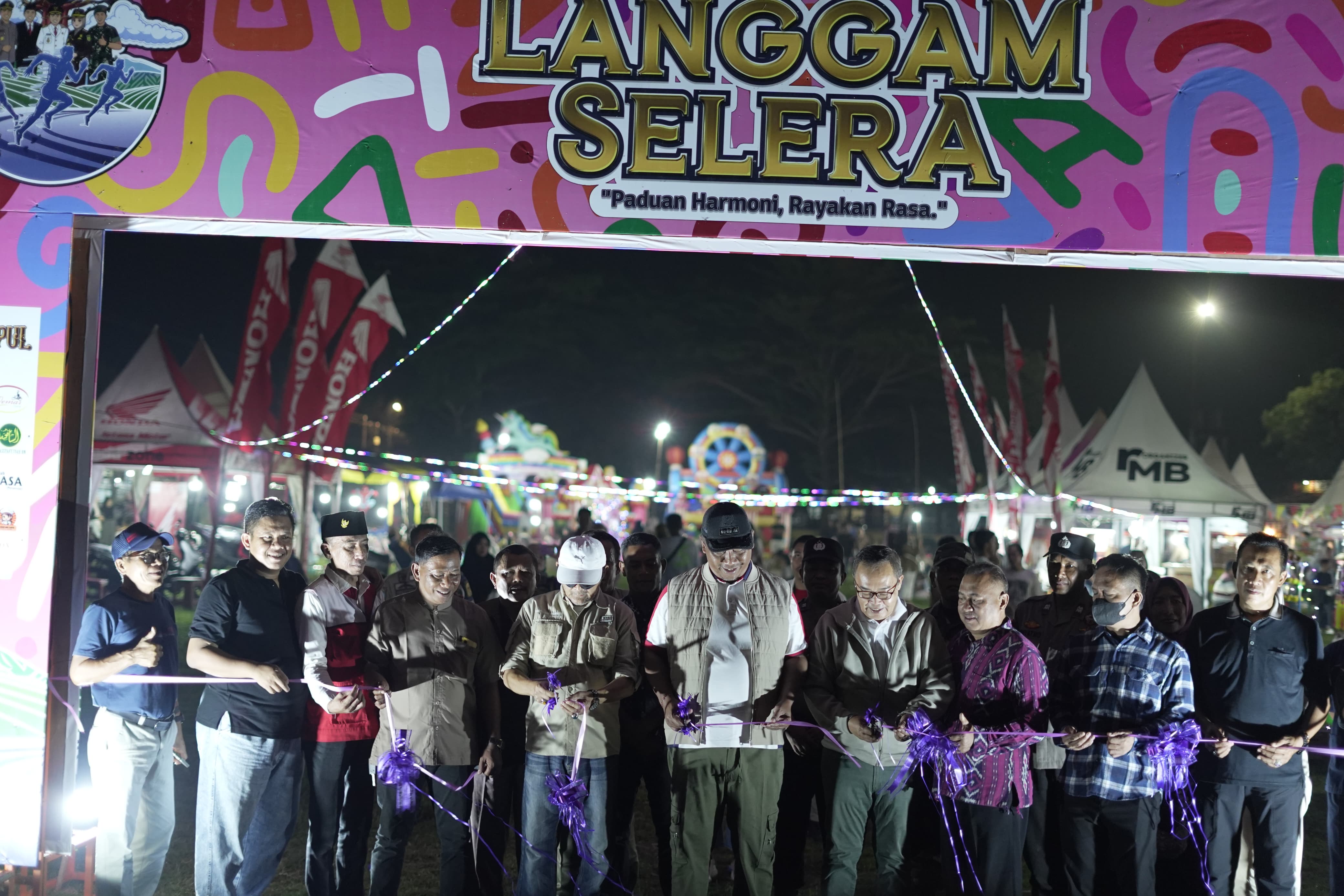 Plt Bupati Lamteng Secara Resmi Membuka Festival Kuliner Langgam Selera