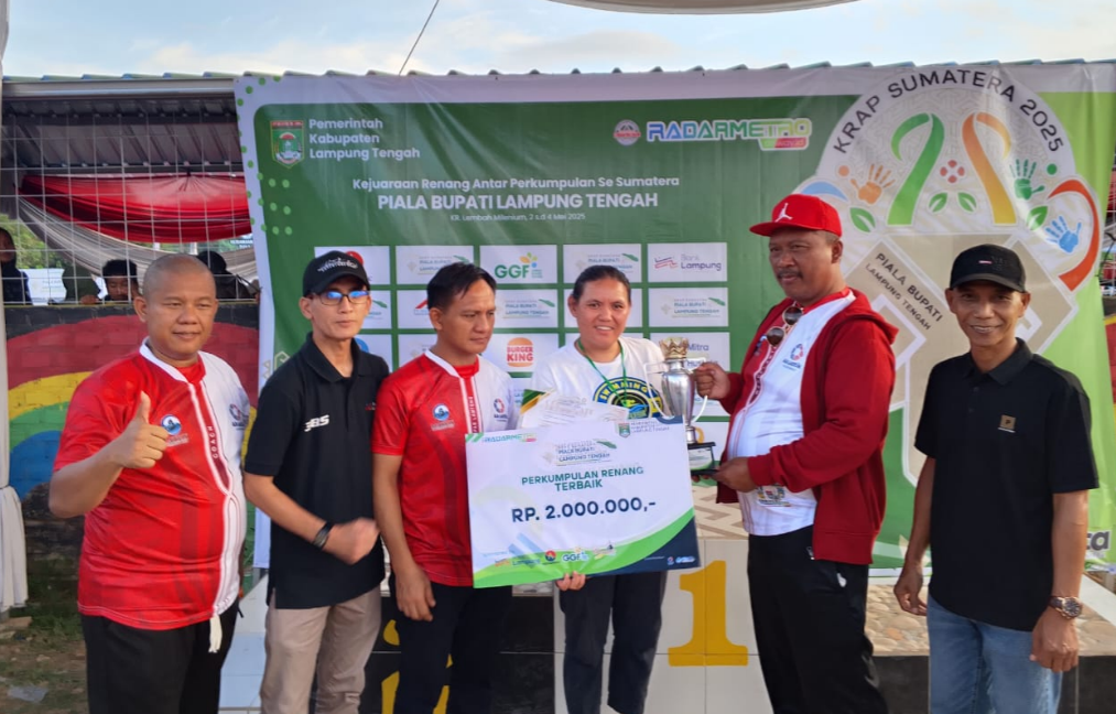 Tutup KRAP-SU Piala Bupati Lampung Tengah, Wabup: Tak Hanya Ajang Kompetisi, Tapi Pererat Persaudaraan Antar D