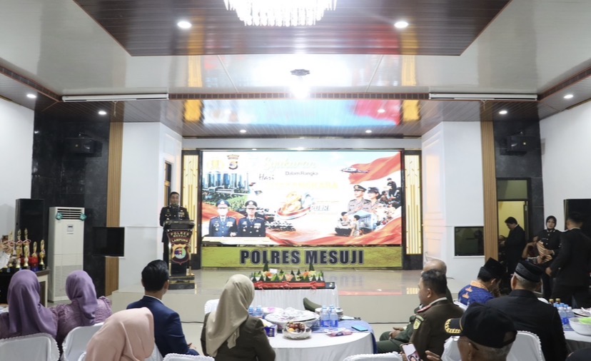 Polres Mesuji Gelar Syukuran Peringati Hari Bhayangkara ke-80