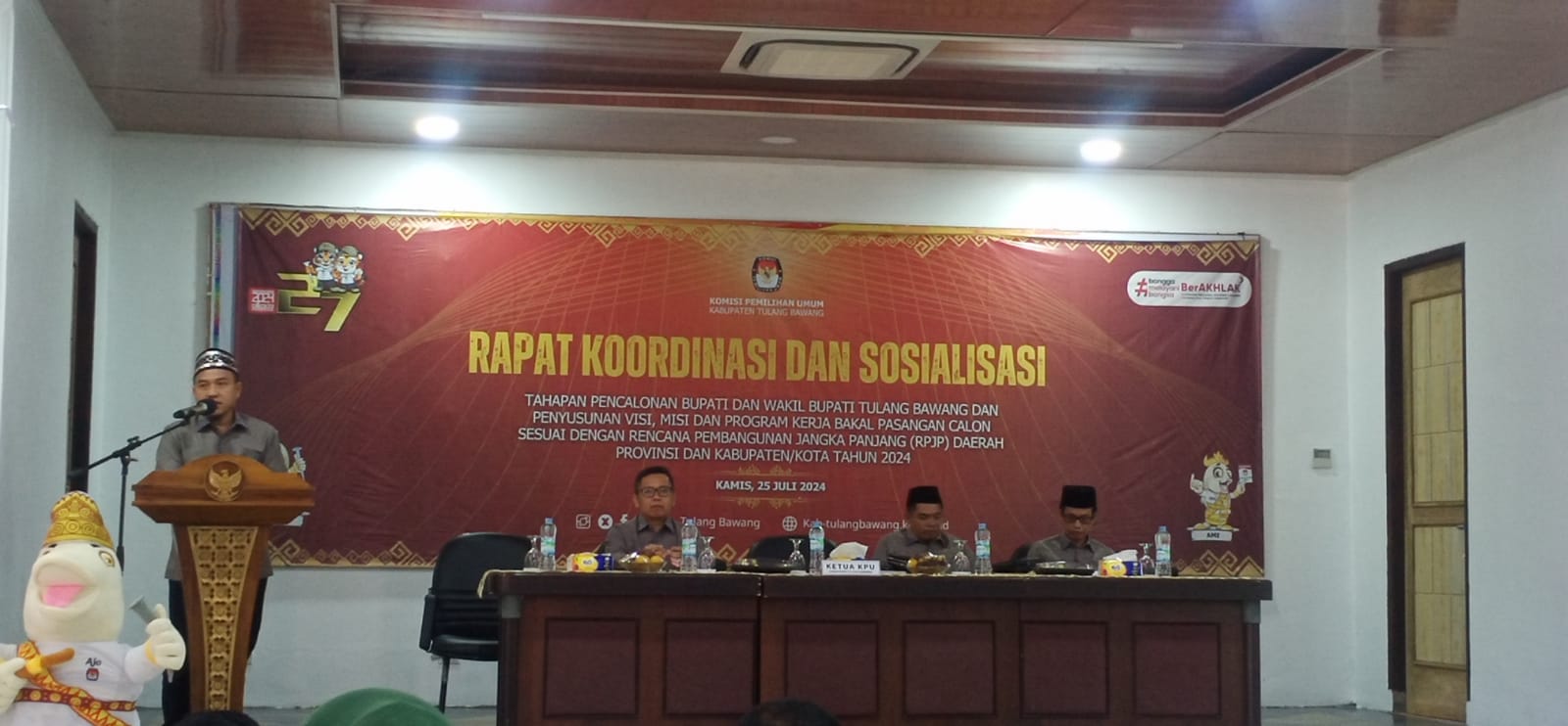 KPU Tuba Gelar Sosialisasi Tahapan Pencalonan Bupati dan Wakil Bupati Pada Pilkada 2024