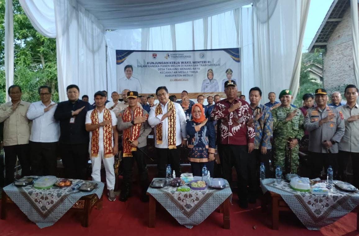 Kapolda Lampung dan Kapolres Mesuji Kawal Kunjungan Wamen Transmigrasi 