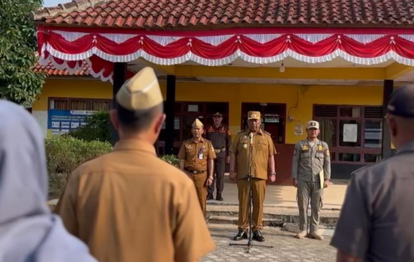 Pimpin Apel di Kecamatan Seputih Raman, Wabup I Komang Koheri Imbau Untuk Sukseskan HUT Ke-80 RI