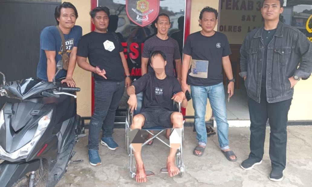 Pelaku Perampasan Motor Pelajar SMK N 1 Kotabumi,  Dilumpuhkan Tekab 308 Polres Lampura