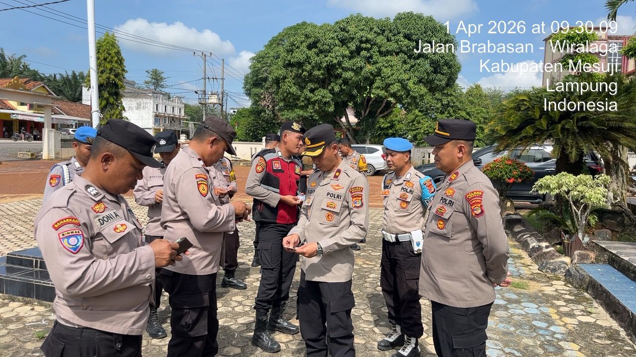 Waka Polres Mesuji Turun Langsung Sidak Polsek Simpang Pematang dan Tanjung Raya