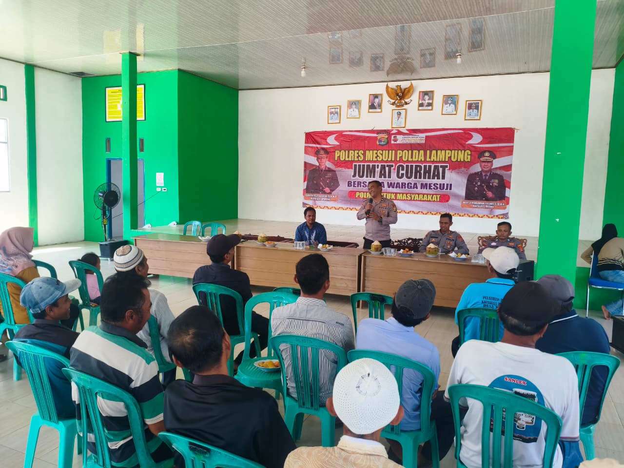 Jumat Curhat di Desa Margo Jadi, Polres Mesuji Ajak Warga Antisipasi Karhutla