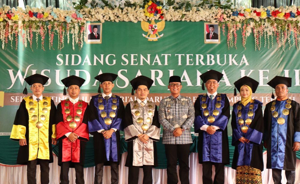 Bupati Ardito Wijaya Hadiri Sidang Senat Terbuka Wisuda Sarjana STIS Darusy Syafa’ah