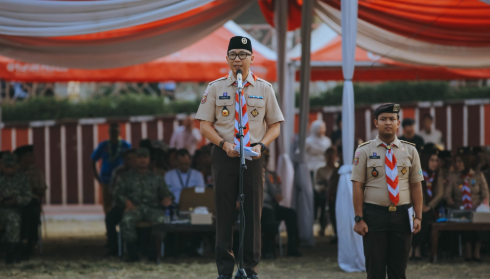 598 Pramuka Lampung Dilepas ke Jamnas XII, Ini Pesan Gubernur Lampung