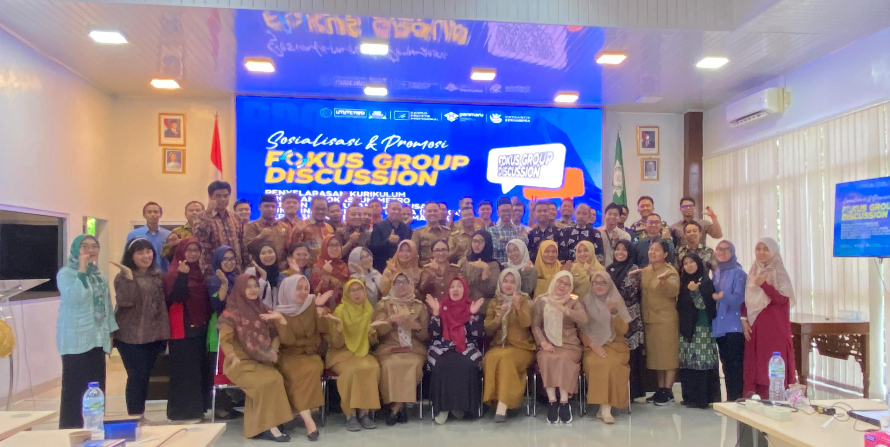 UM Metro Gelar FGD Penyelarasan Kurikulum Vokasi dengan DUDIKA dan SMA/SMK se-Lampung