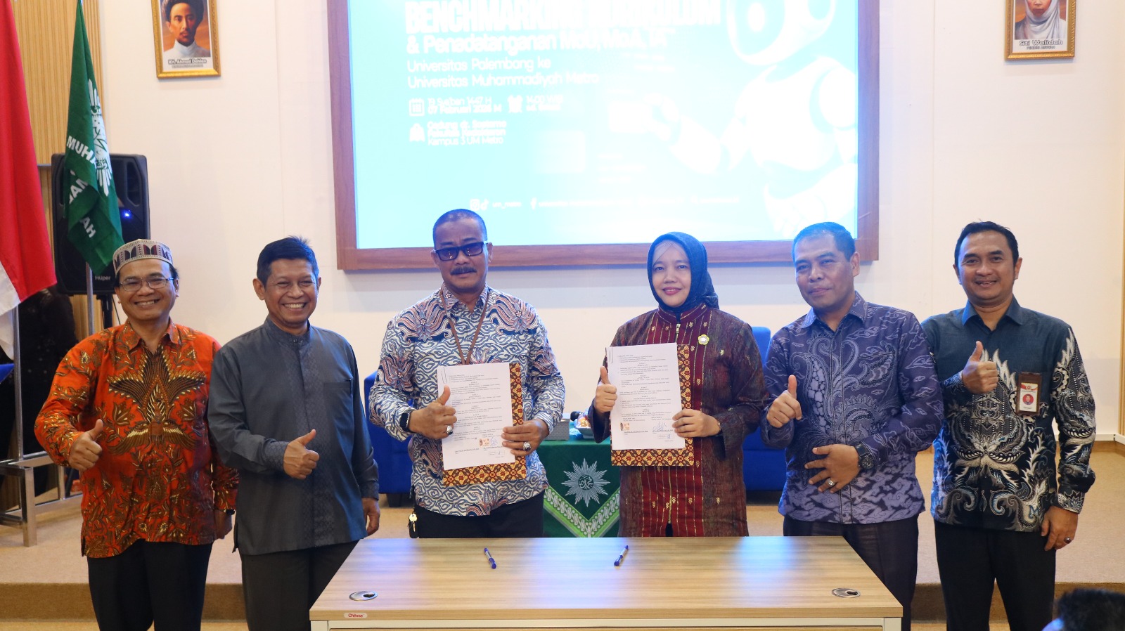 MoA Antar Fakultas UM Metro dan Universitas Palembang Fokus Pendidikan, Riset, dan Pengabdian