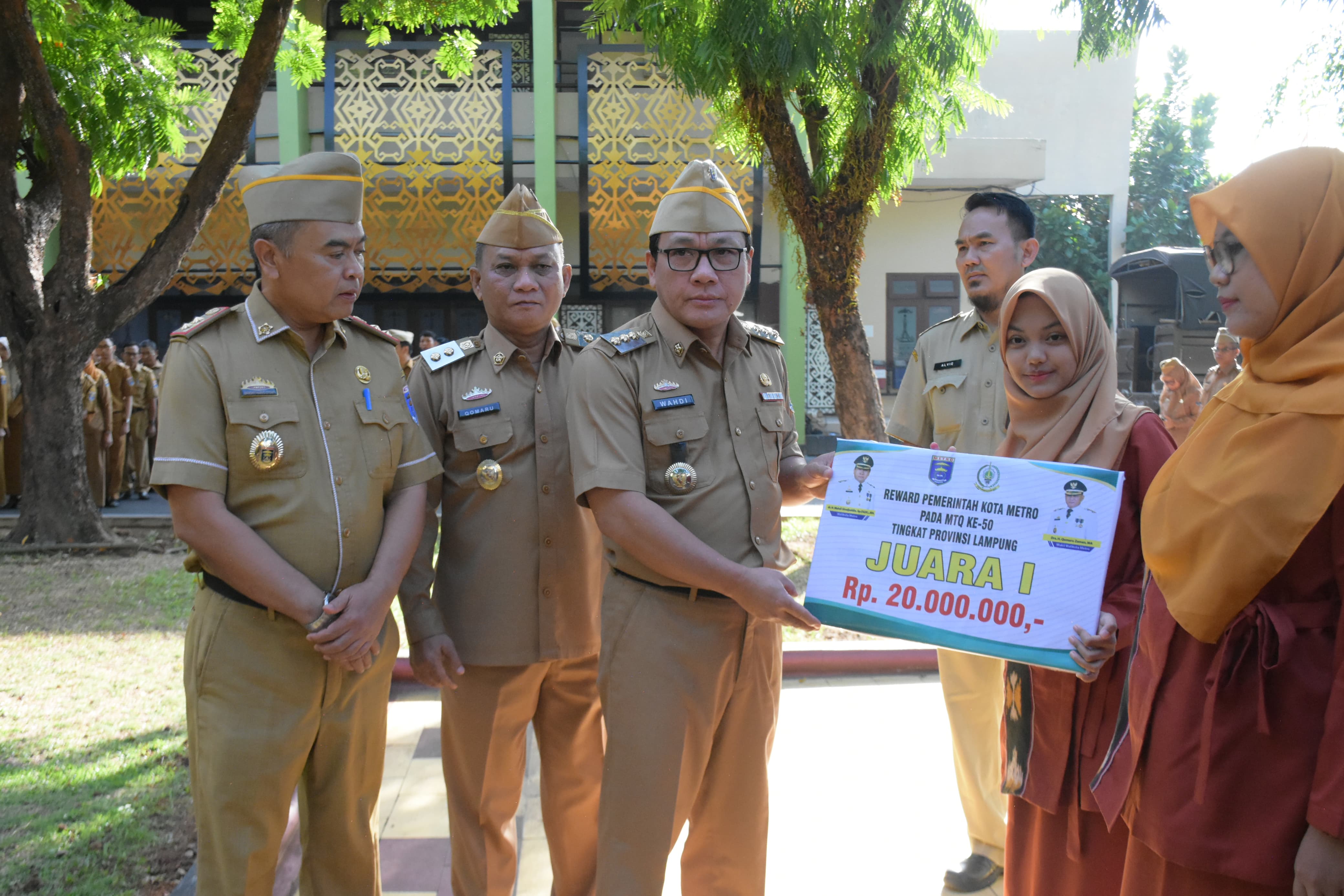 Wow... Nilainya Fastastis, Pemkot Metro Beri Reward Juara MTQ Provinsi Lampung