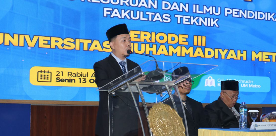 Dekan FKIP UM Metro Ajak Lulusan Jadi Sosok Adaptif dan Mencerahkan