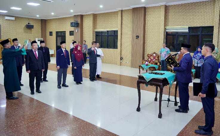 Bupati Pringsewu Resmi Lantik 4 Pejabat Pengawas dan 3 Kepala Puskesmas