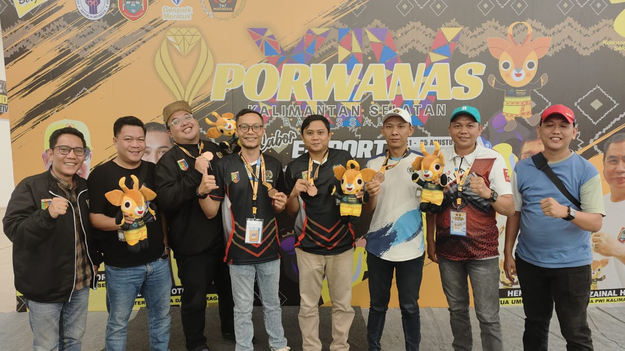 PWI Lampung Raih Perunggu Di Porwanas 2024, Lampaui Juara Bertahan Jawa Barat