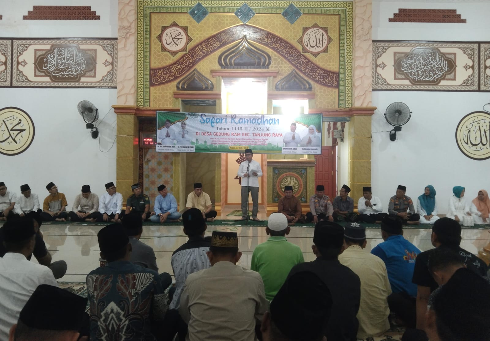Sulpakar dan Syamsudin Pimpin  Kegiatan Safari Ramadhan Terakhir Pemkab Mesuji di Desa Gedung Ram 