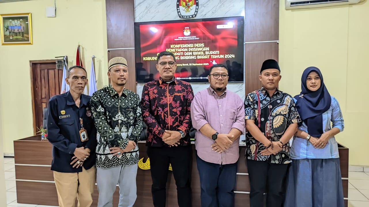 KPU Tubaba Menetapkan Calon Bupati Dan Wakil Bupati Novriwan Dan Nadirsyah.