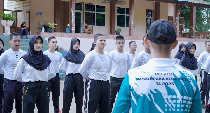 33 Capaska Kota Metro Terpilih Dilatih Kibarkan Sang Saka Merah Putih