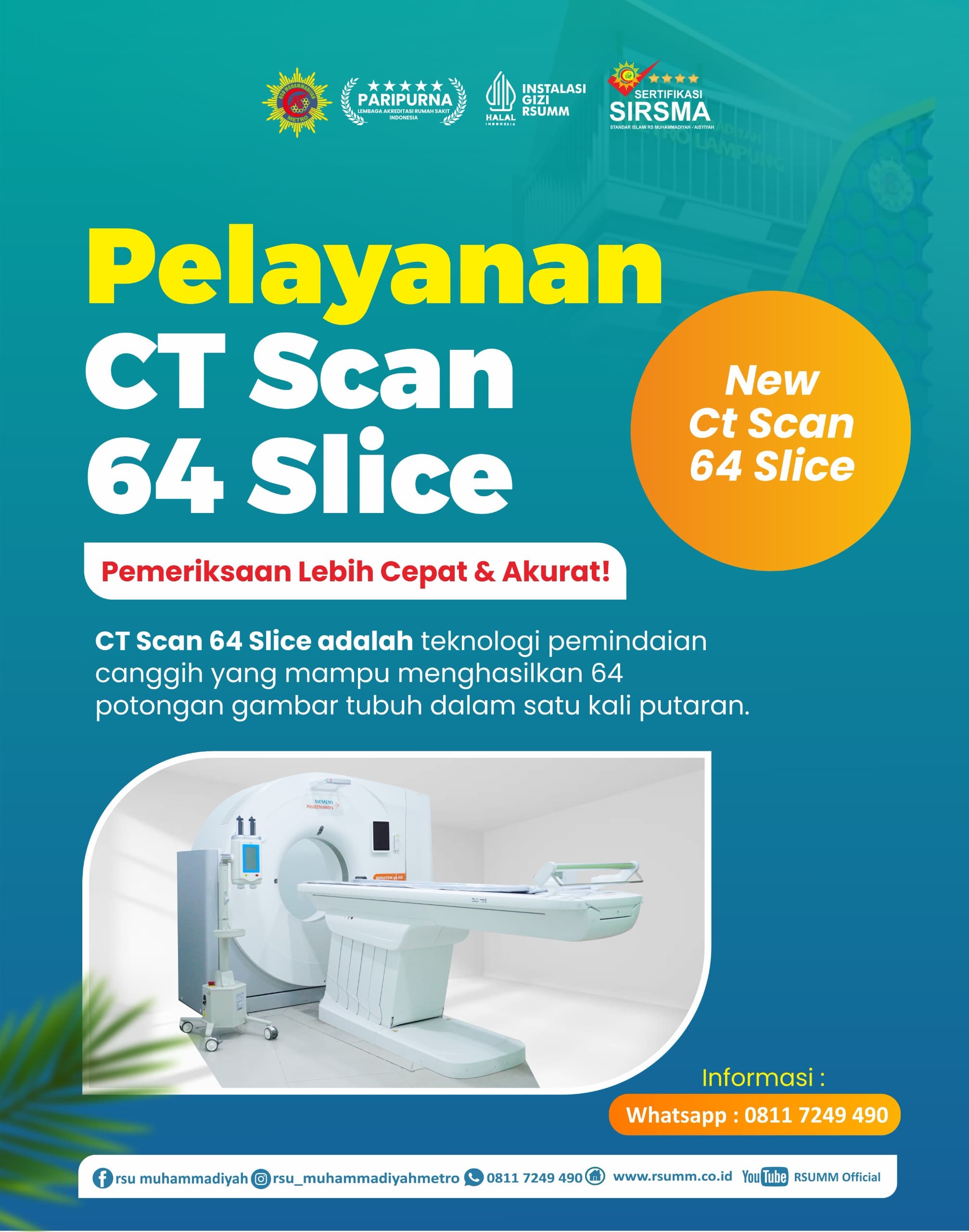 Canggih, RS Muhammadiyah Punya CT Scan 64 Slice