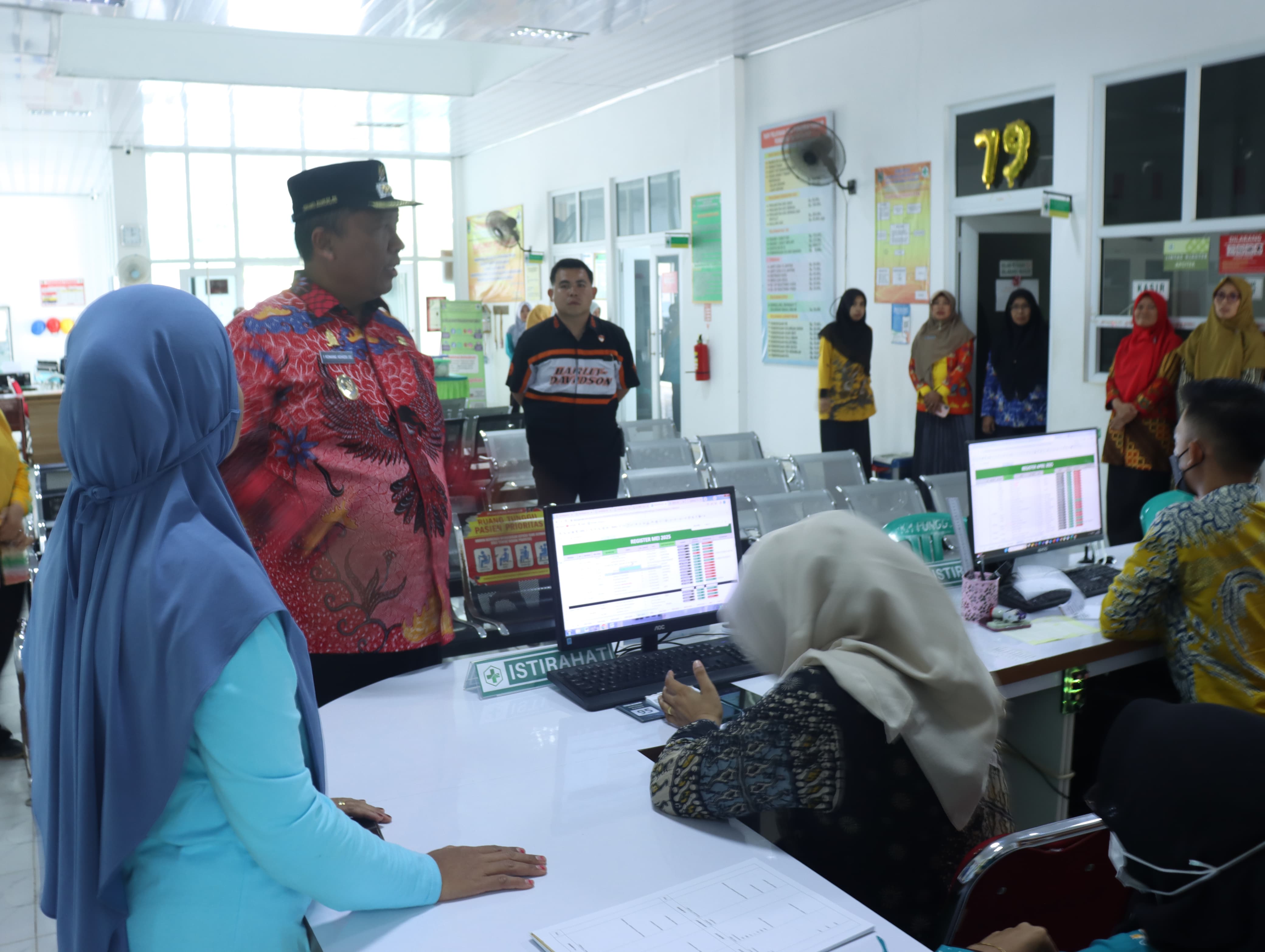 Sidak di Puskesmas Punggur, Wakil Bupati Tekankan Kedisiplinan