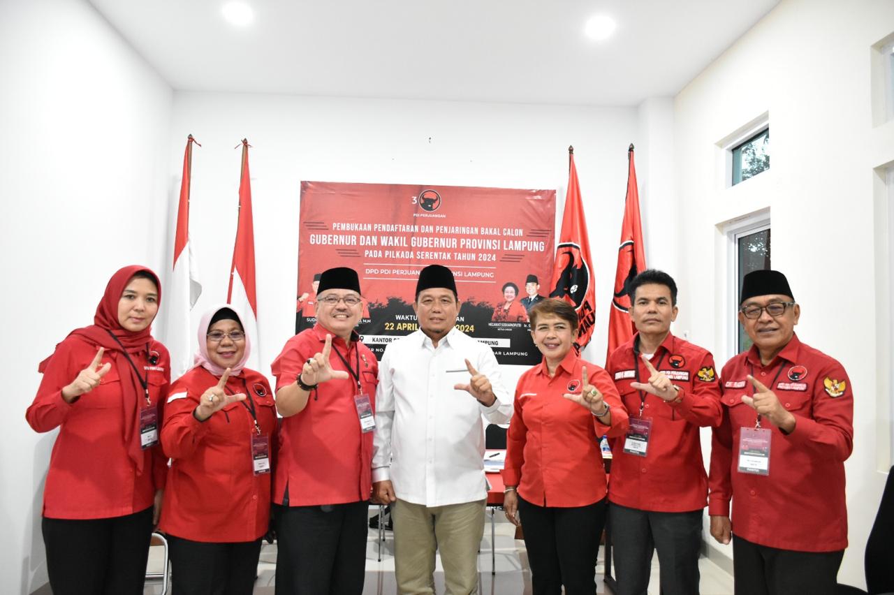 Dedi Afrizal Ikuti Fit and Proper Test di DPD PDIP Provinsi Lampung