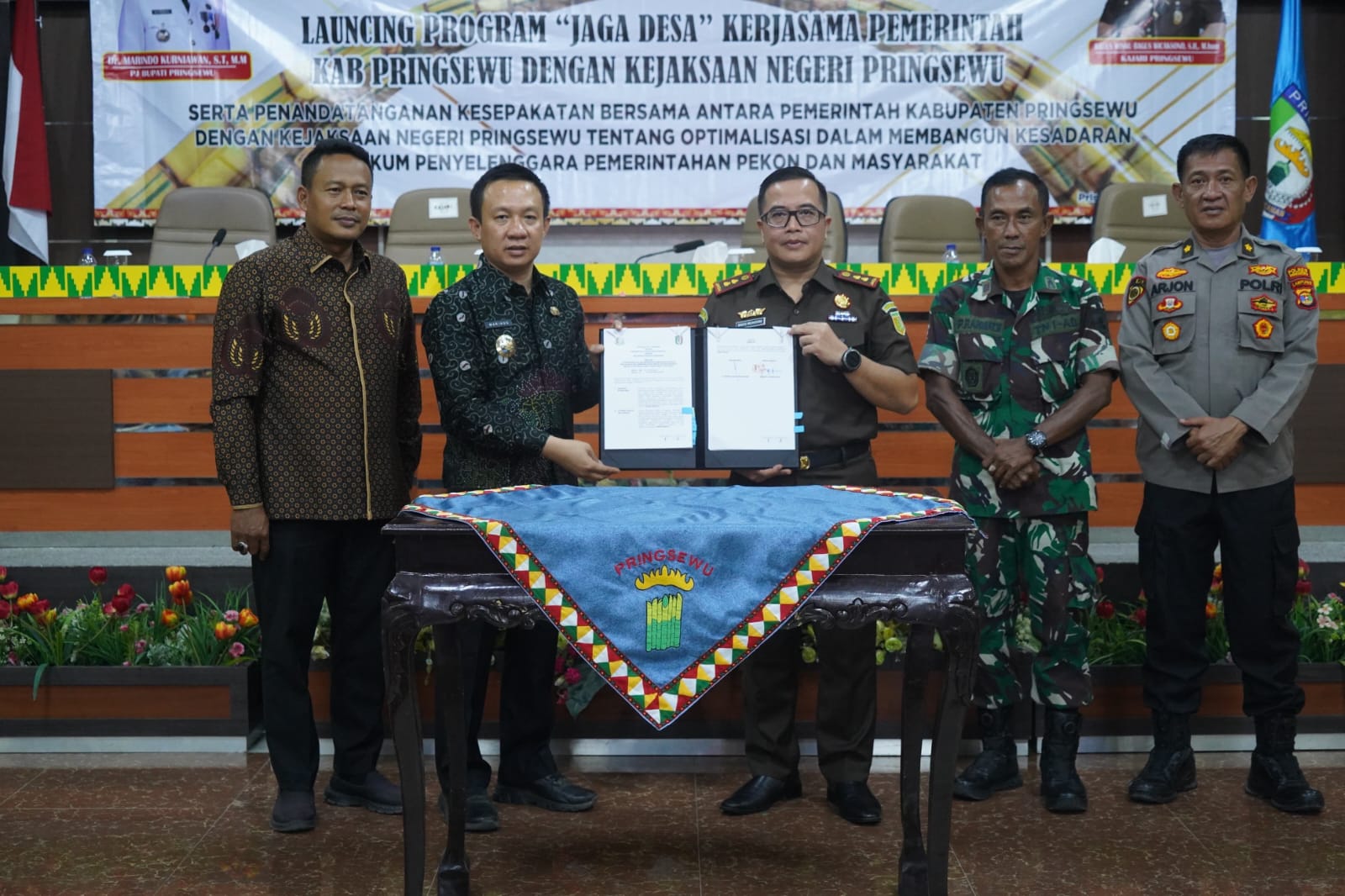 Pemkab dan Kejari Pringsewu Launching Program Jaga Desa