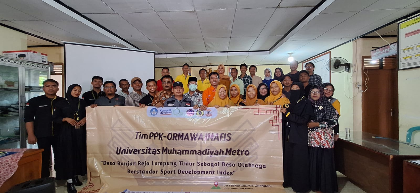 Mahasiswa UM Metro Kembangkan Banjarrejo Sebagai Desa Olahraga Berstandar Sport Development Index 