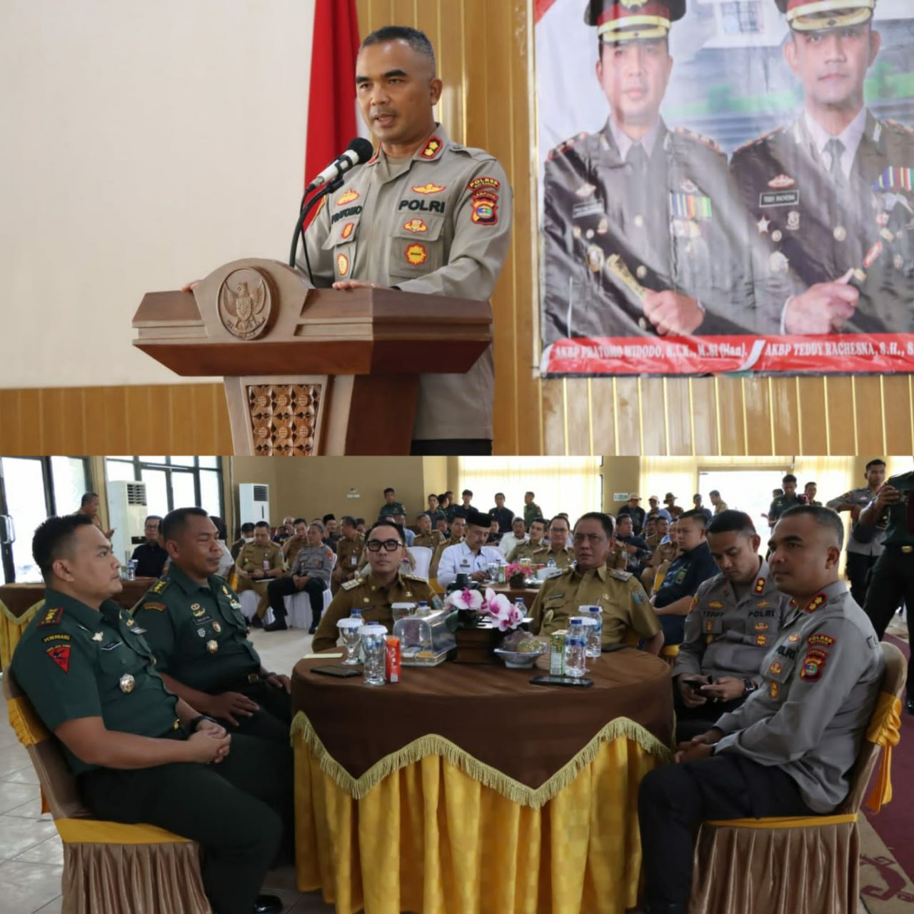 Pisah-Sambut Kapolres, Bupati Way Kanan: ”Terima Kasih AKBP Teddy, Selamat Datang AKBP Pratomo”