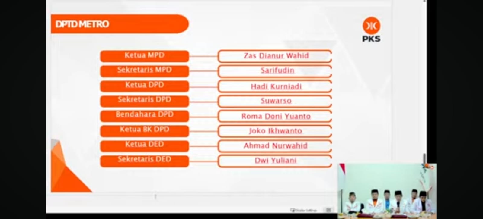 Duet Izeth dan Hadi Kurniadi Pimpin PKS Metro