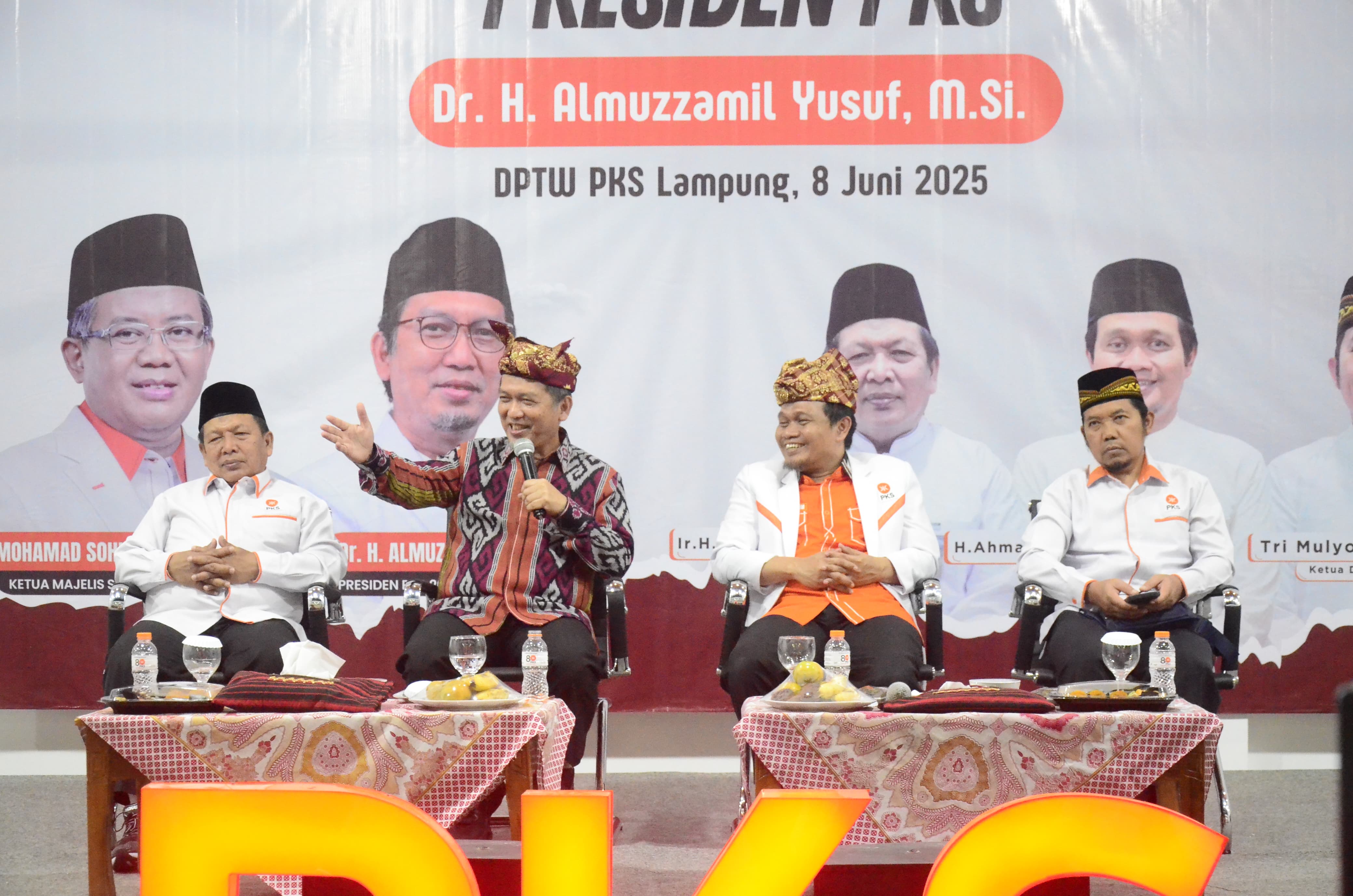 Pasca Terpilih, Presiden PKS Al Muzzammil Yusuf Kunjungan Pertama ke Lampung