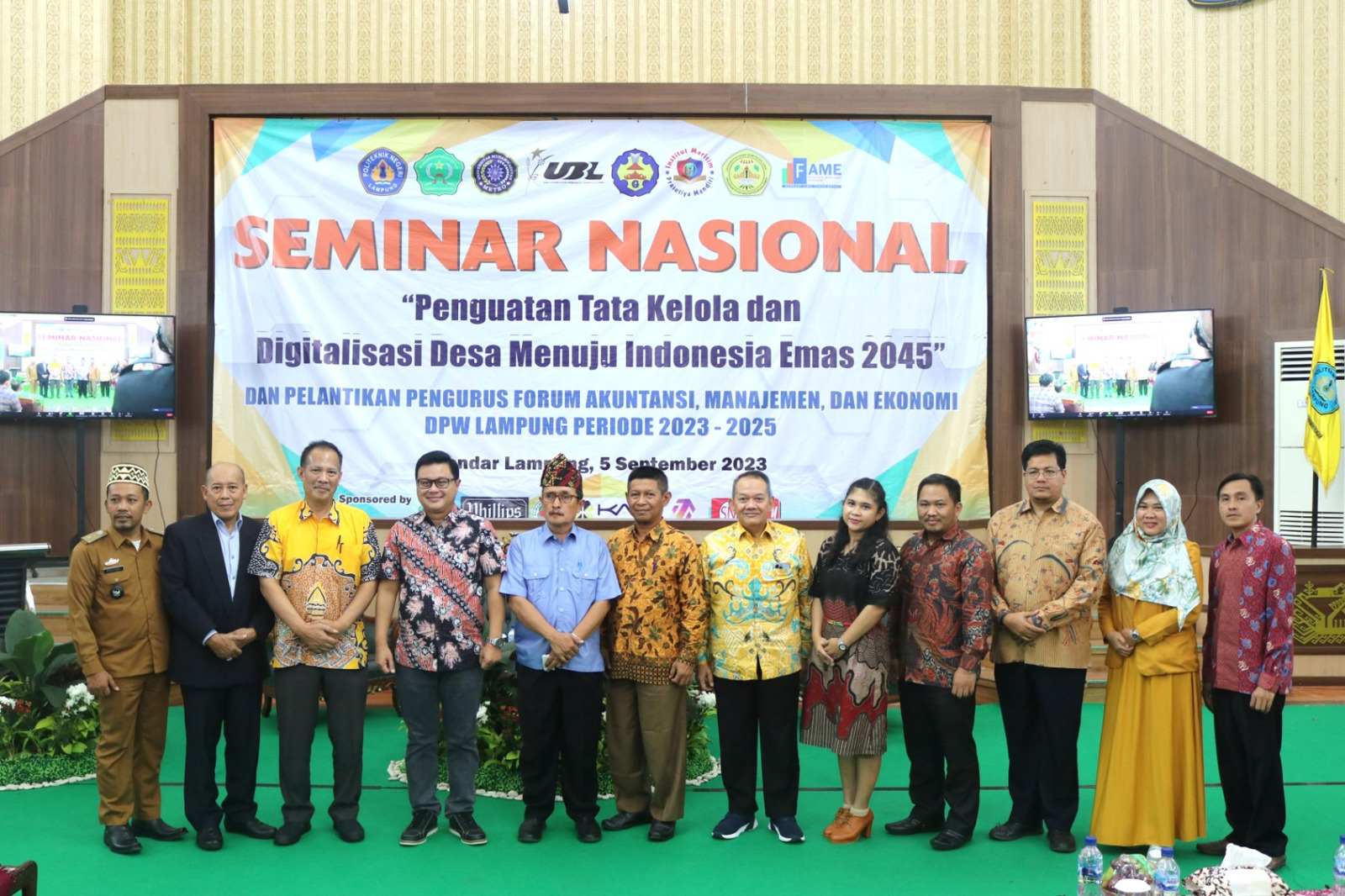 Pengurus Forum Akuntansi Manajemen dan Ekonomi Wilayah Lampung Periode 2023-2025 Dilantik