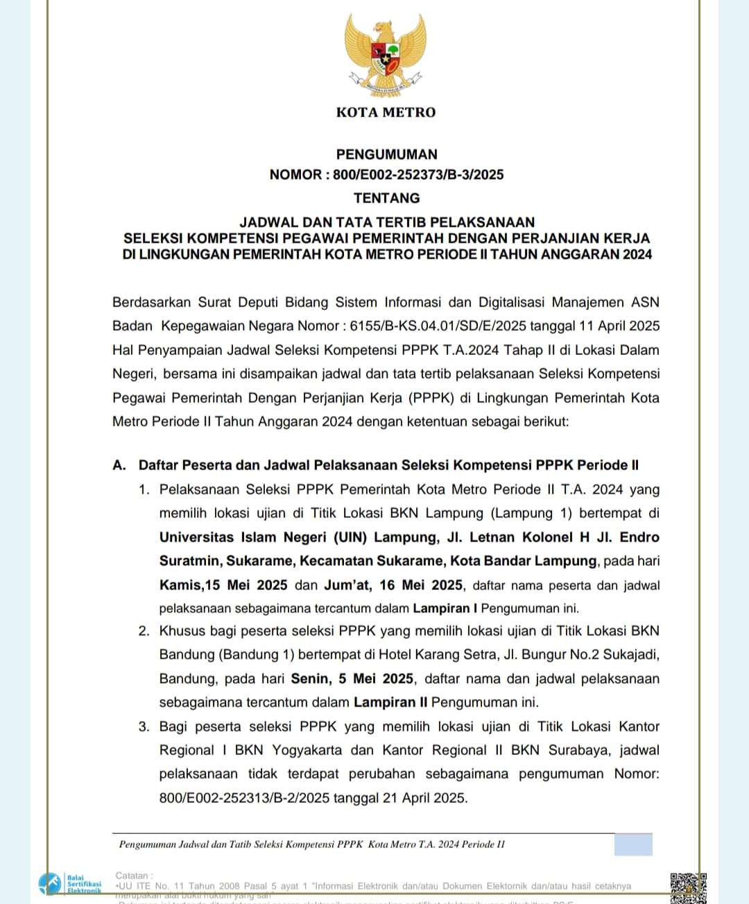793 Pelamar PPPK Siap Ikuti Seleksi Kompetensi, Cek Jadwal dan Lokasinya!