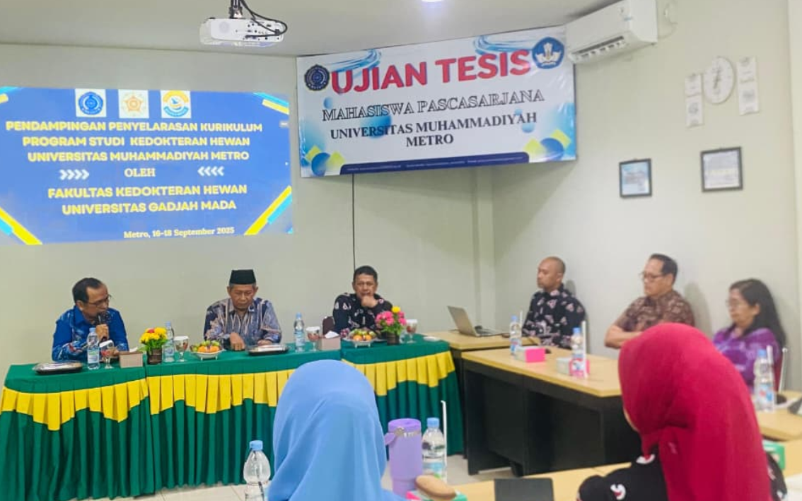 Prodi Kedokteran Hewan UM Metro Gelar Pendampingan Kurikulum Bersama FKH UGM