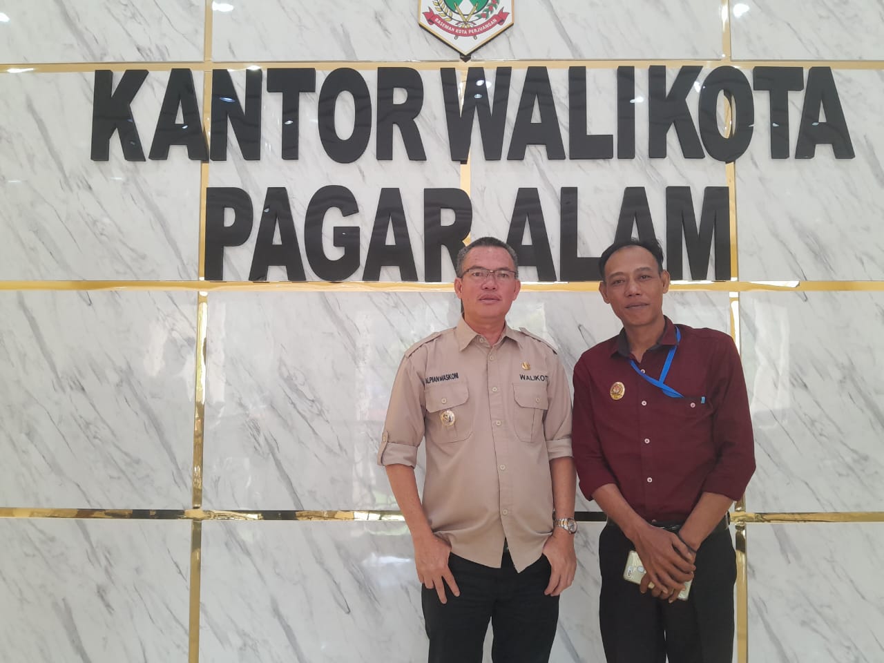 Terima Pengurus DPC PJS Kota Pagaralam, Walikota Siap Sukseskan Rakernas di Bumi Sriwijaya