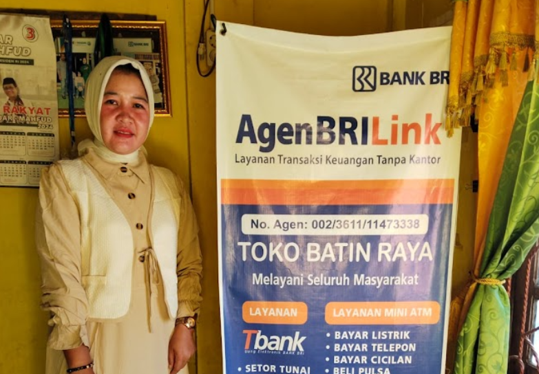 Permudah Tarik Tunai dan Cairkan Bantuan PKH, BRILink Batin Raya Jadi Andalan Warga Desa