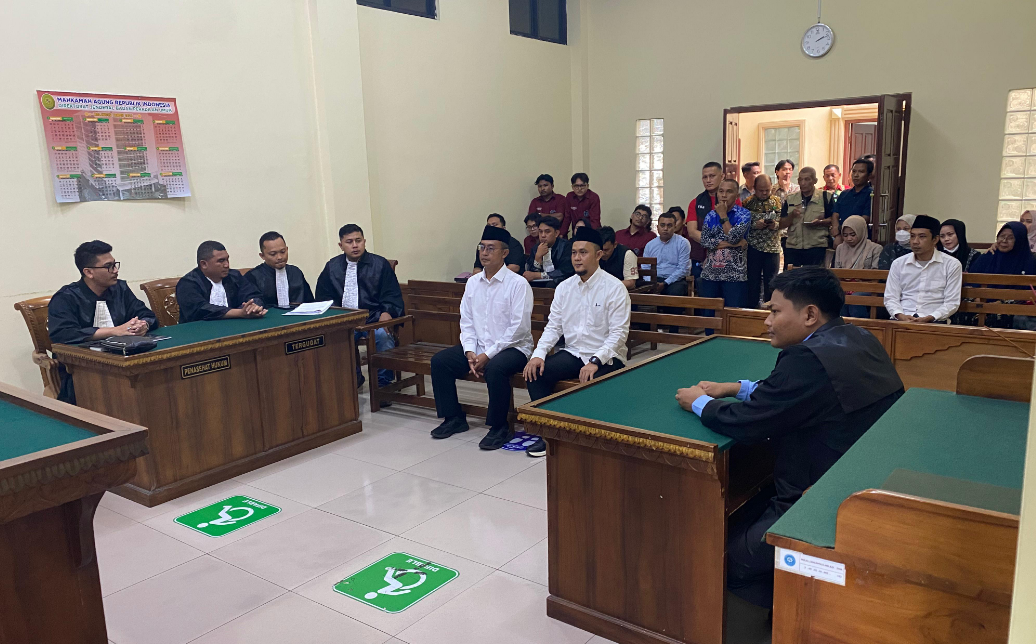 JPU Kejari Pringsewu Bacakan Dakwaan Korupsi Bimtek Aparatur Desa pada Sidang Perdana di Tipikor Tanjung Karan