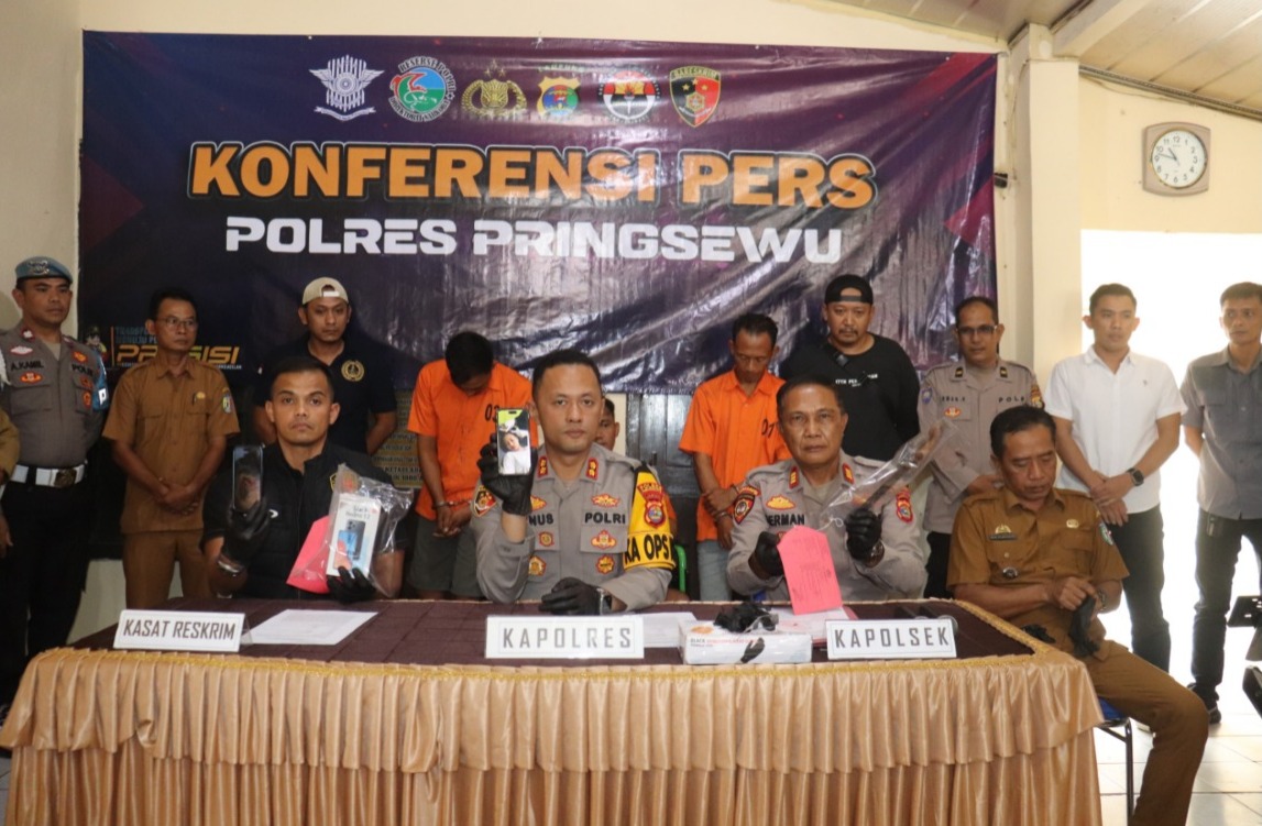 Polres Pringsewu Ungkap Pelaku Perampokan Agen BRILink