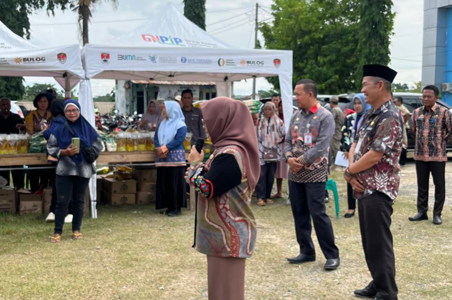 Pemprov Lampung dan Pemkab Mesuji Hadirkan Operasi Pasar Murah di Simpang Pematang