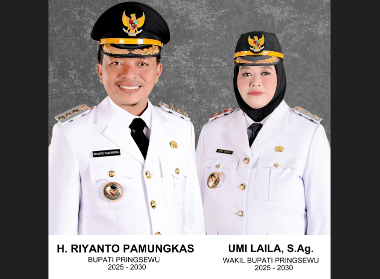 Riyanto Pamungkas & Umi Laila Resmi Dilantik Sebagai Bupati & Wakil Bupati Pringsewu 